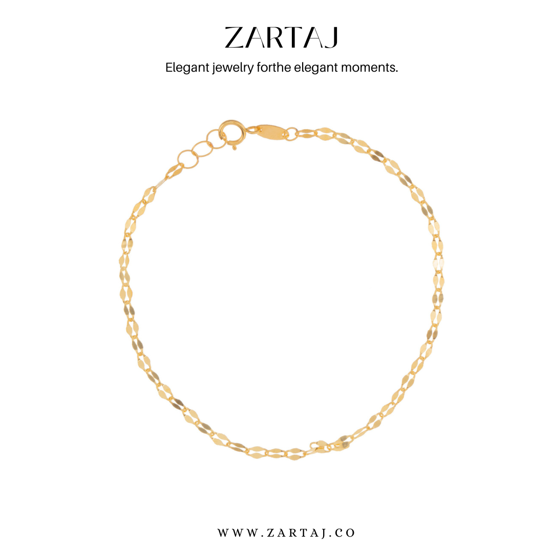 دستبند طلا ظریف کد 02